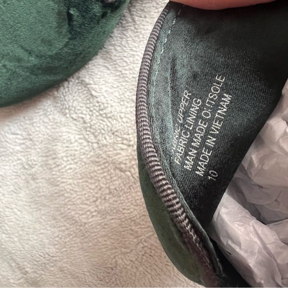 Birdies The Starling Evergreen Velvet Round Toe Loafer Flat Emerald Green Sz 10 - Picture 10 of 13